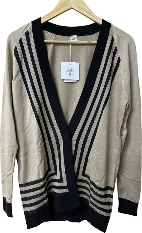 hermes sill cardigan|hermes ladies knitwear.